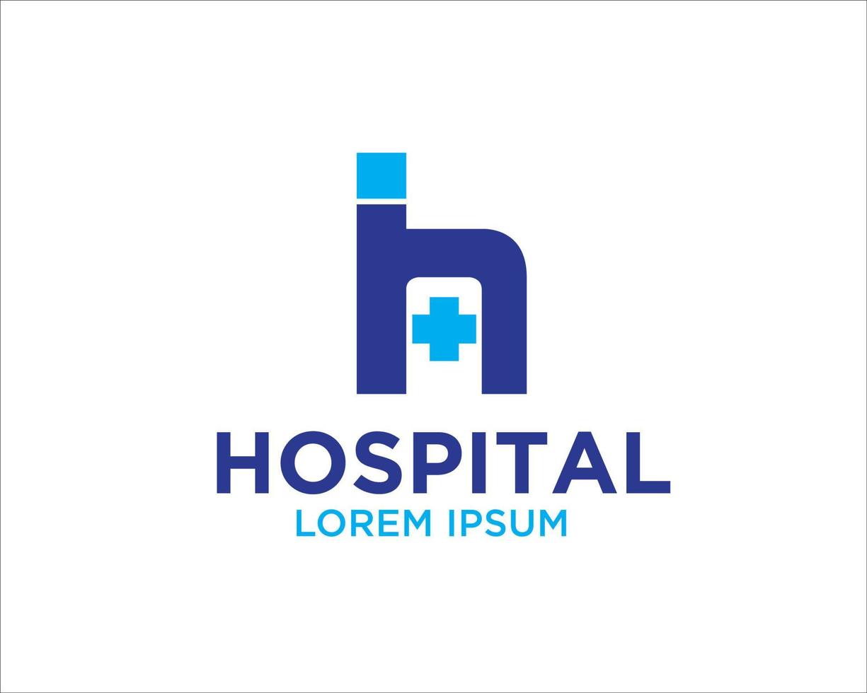 h hôpital logo conçoit vecteur simple icône moderne et symbole