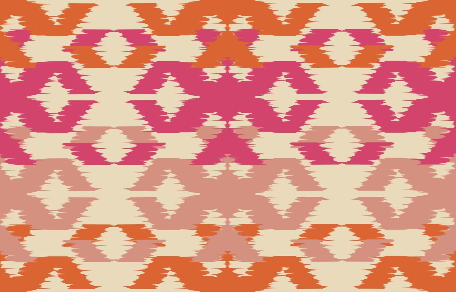 art abstrait ethnique ikat. motif harmonieux de broderie tribale, folklorique et de style mexicain. ornement d'art géométrique aztèque print.design pour tapis, papier peint, vêtements, emballage, tissu, couverture, textile vecteur