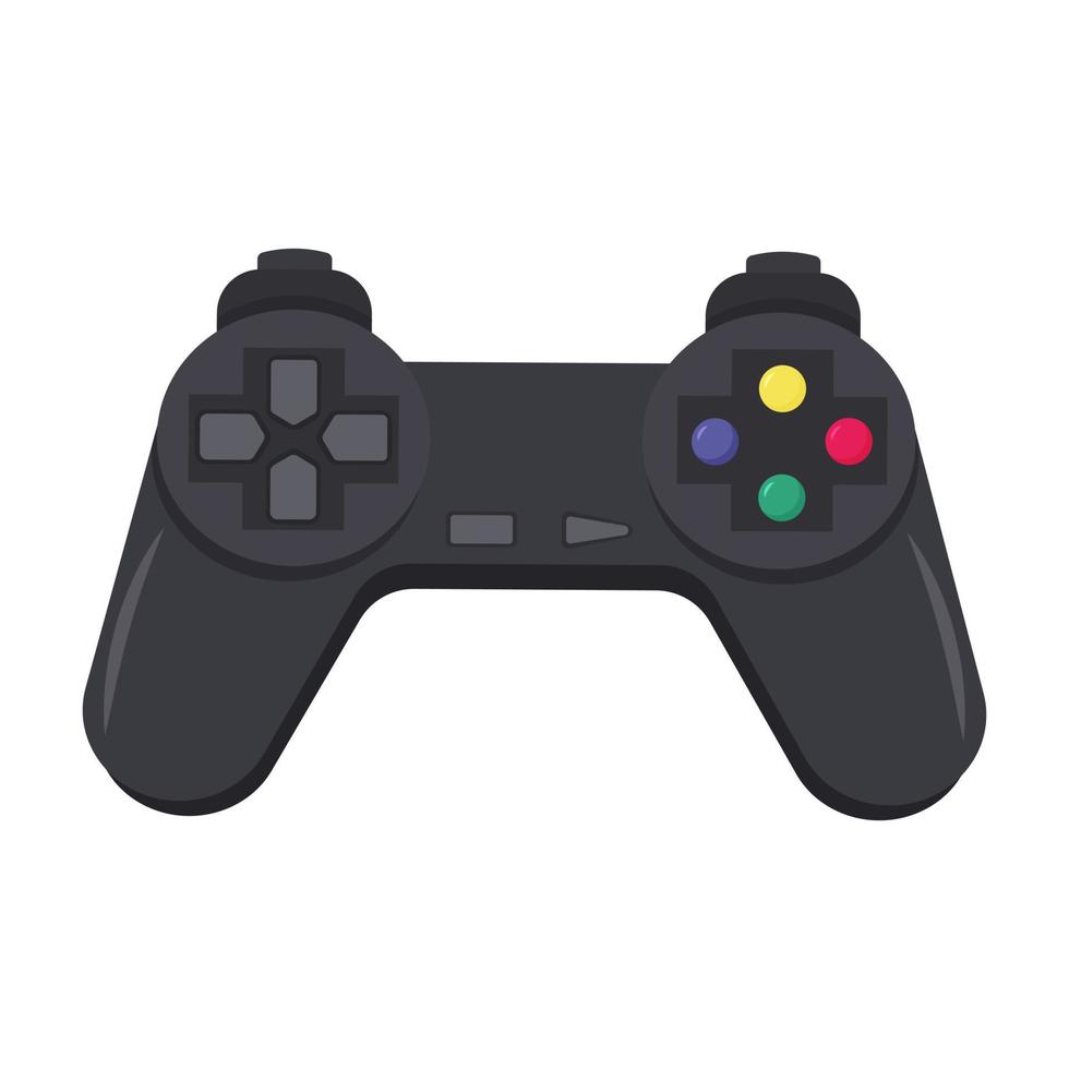 manette de jeu joystick. équipement de jeux vidéo sur ordinateur ou décodeur. vecteur