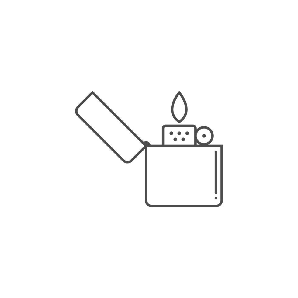 allumette, illustration de conception d'icône de briquet à gaz vecteur