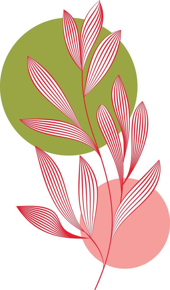 fleurs abstraites, décoration d'art en ligne pour papier peint et conception d'art mural. utiliser pour la découpe au laser. objet de dessin de contour moderne vecteur