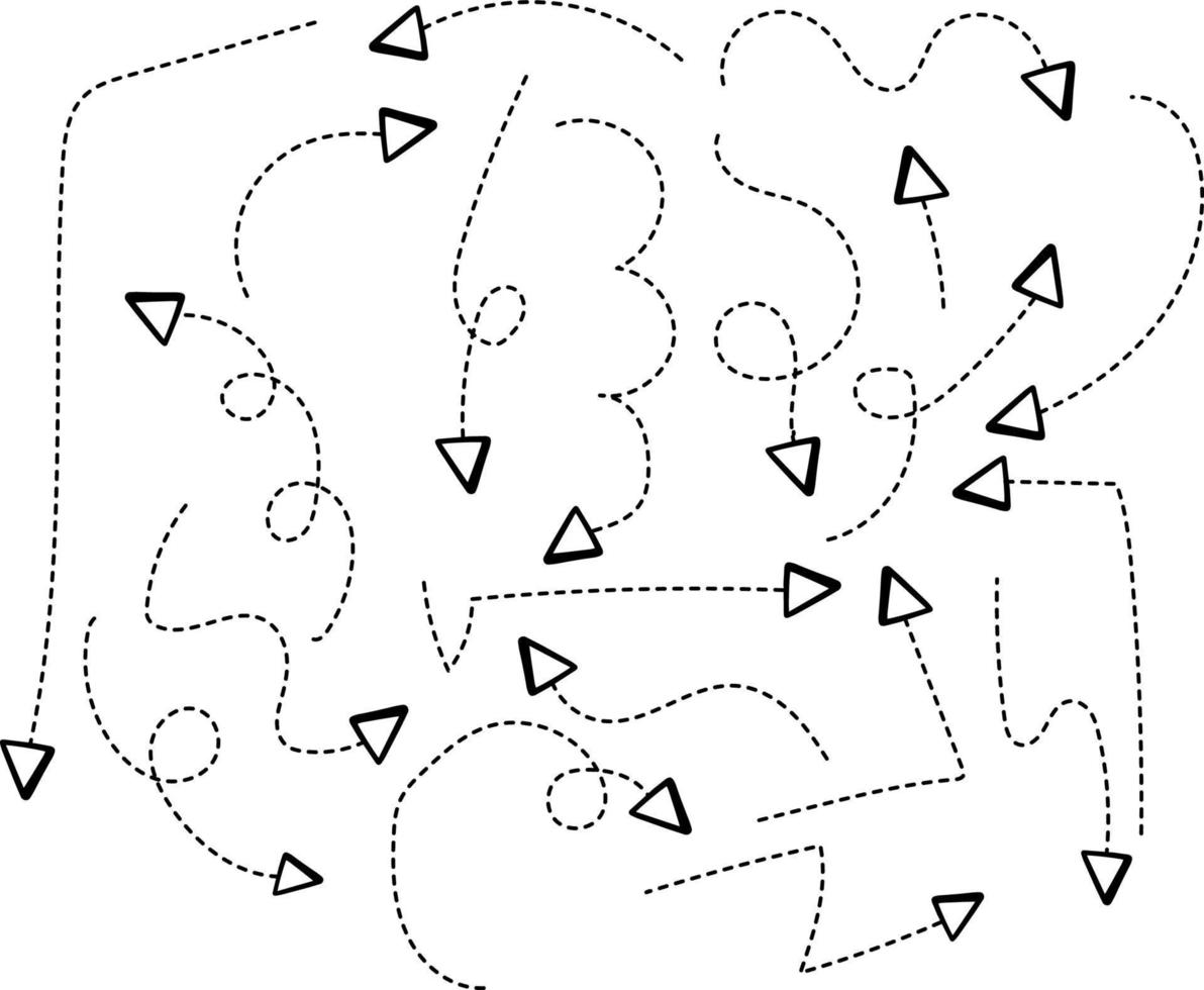 ensemble de flèches dans différentes directions sur fond blanc vecteur