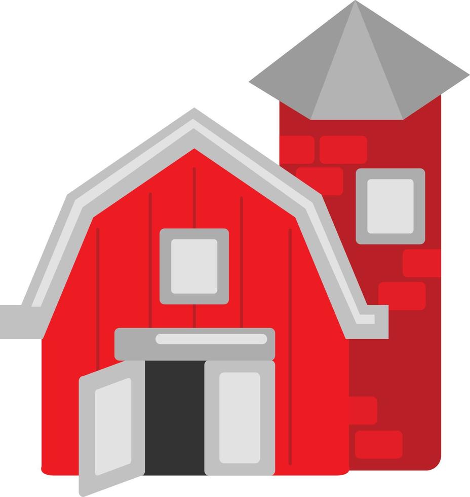 clipart vectoriel de maison de ferme pour la décoration