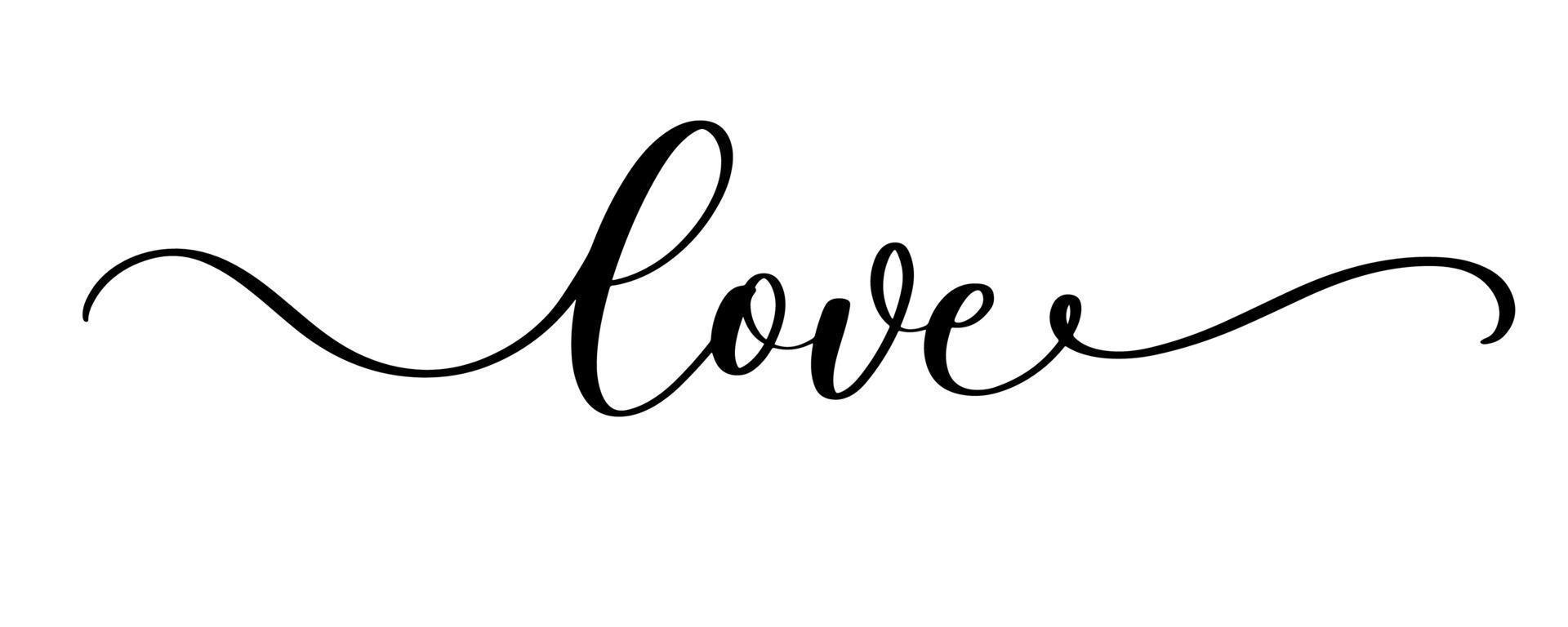 amour. script en ligne continue. texte cursif je t'aime. inscription de vecteur de lettrage pour affiche, carte, bannière saint valentin, mariage, tee, t-shirt.