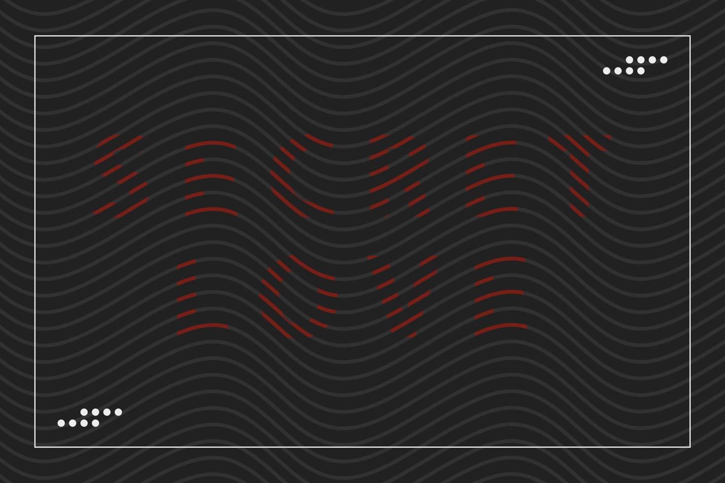 arrière-plan abstrait de conception de lignes ondulées avec texte secret vecteur