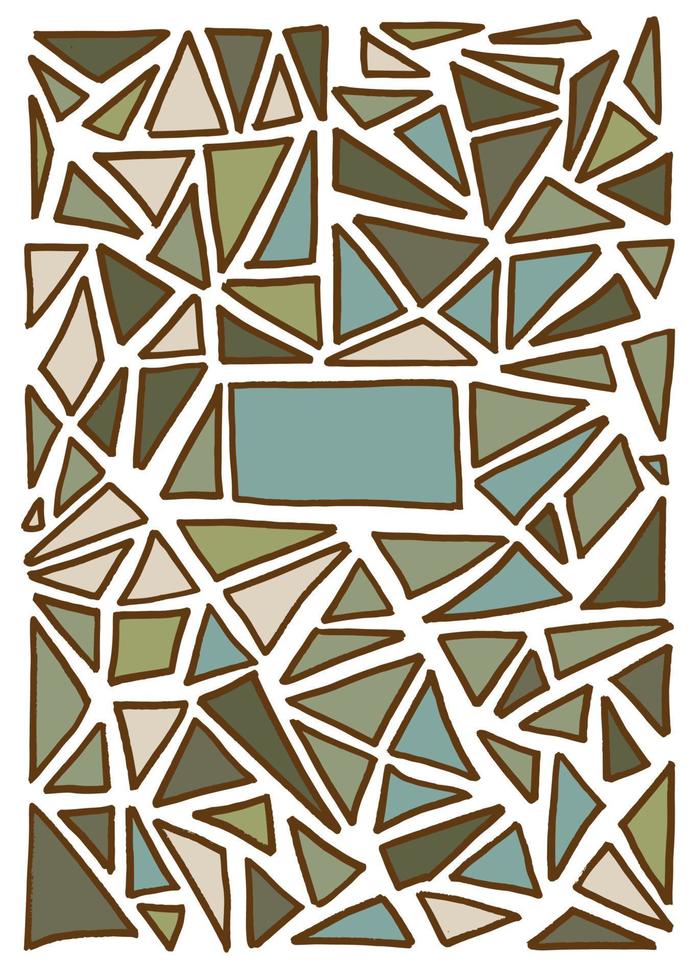 fond de motif triangulaire. illustration vectorielle dessinés à la main vecteur