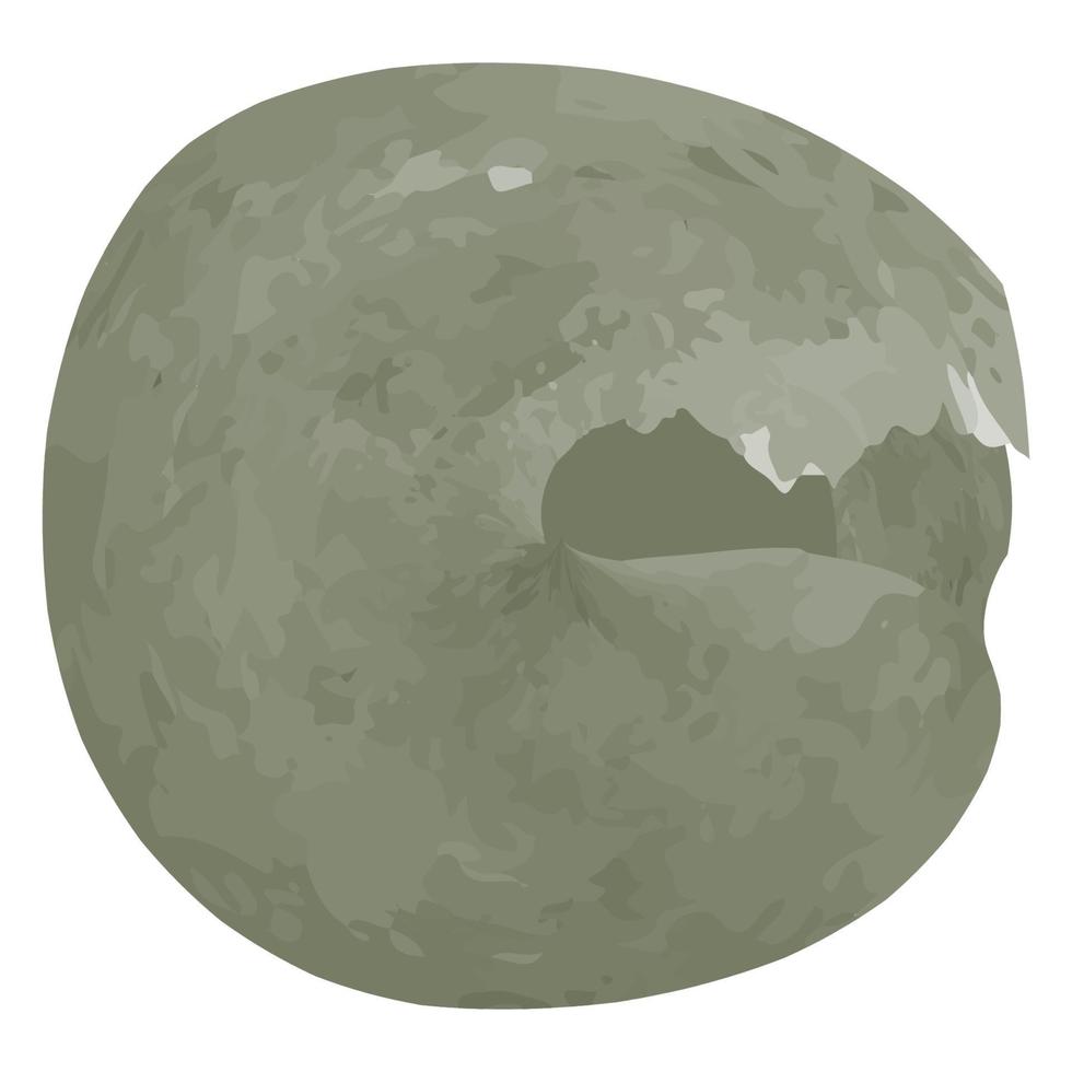 bannière aquarelle verte ronde. illustration vectorielle. vecteur