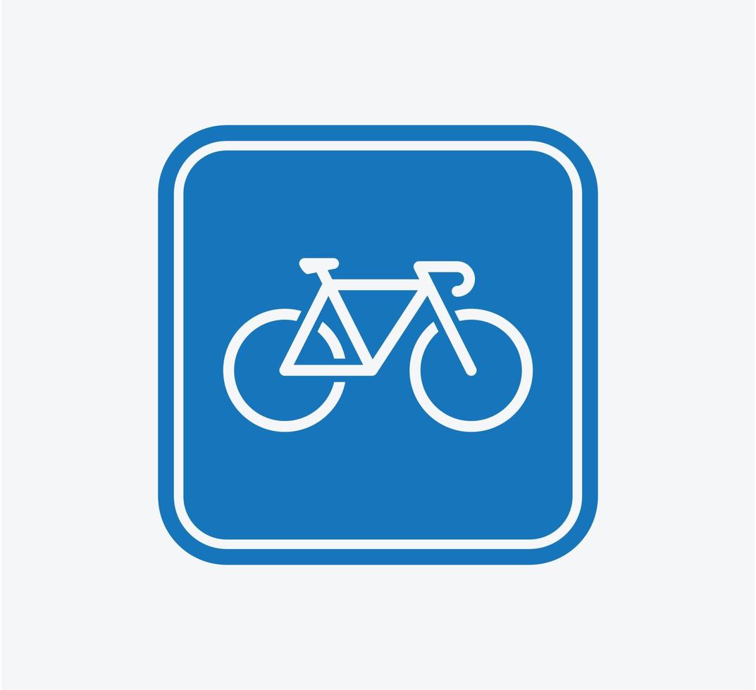 icône de vélo modèle de conception de logo vectoriel style plat branché