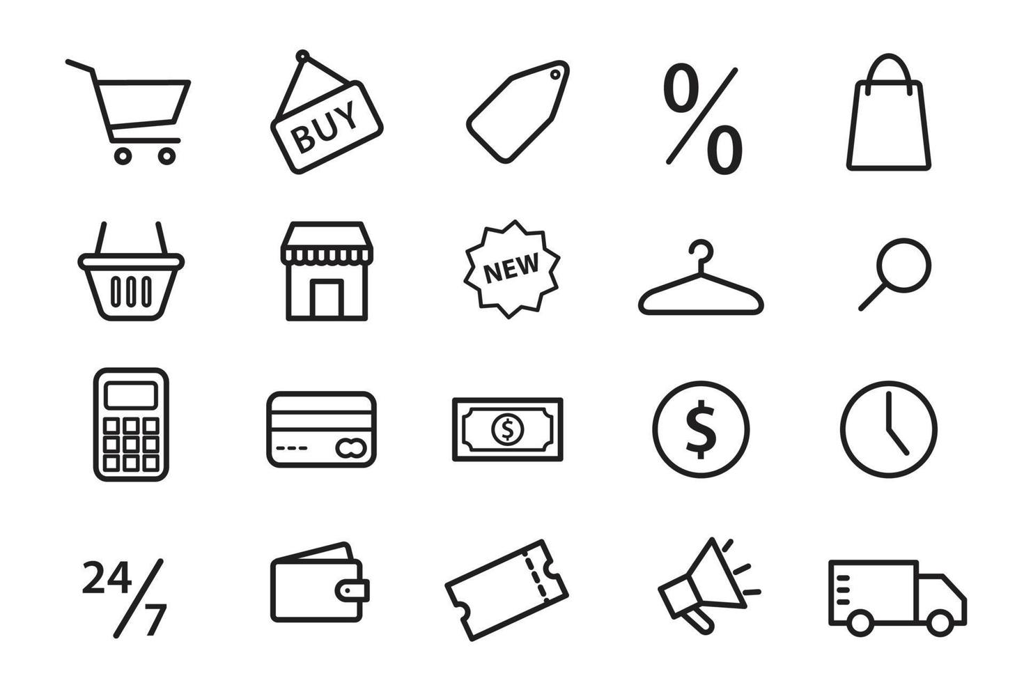 modèle de conception de logo vectoriel icône commerce électronique