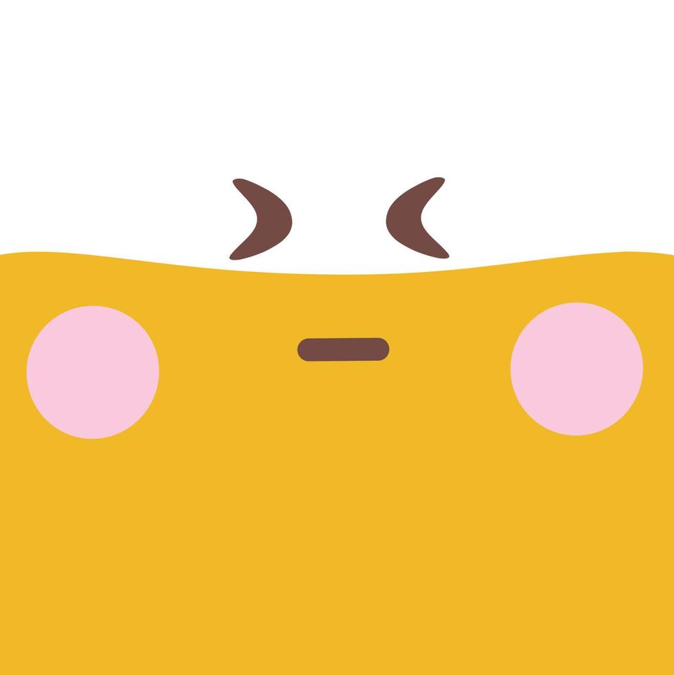 émoticône de vecteur illustration emoji mignon
