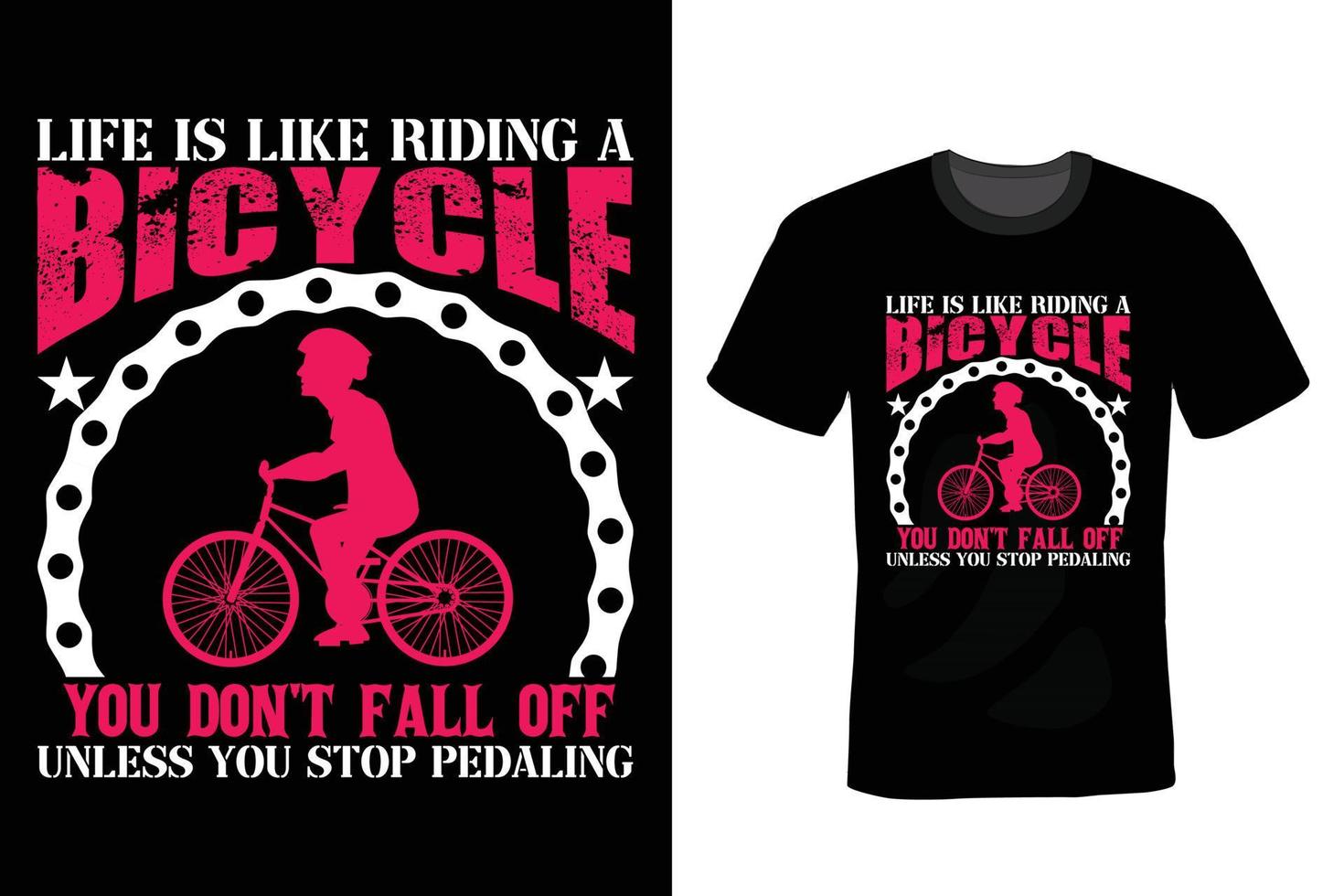 conception de t-shirt de vélo, vintage, typographie vecteur