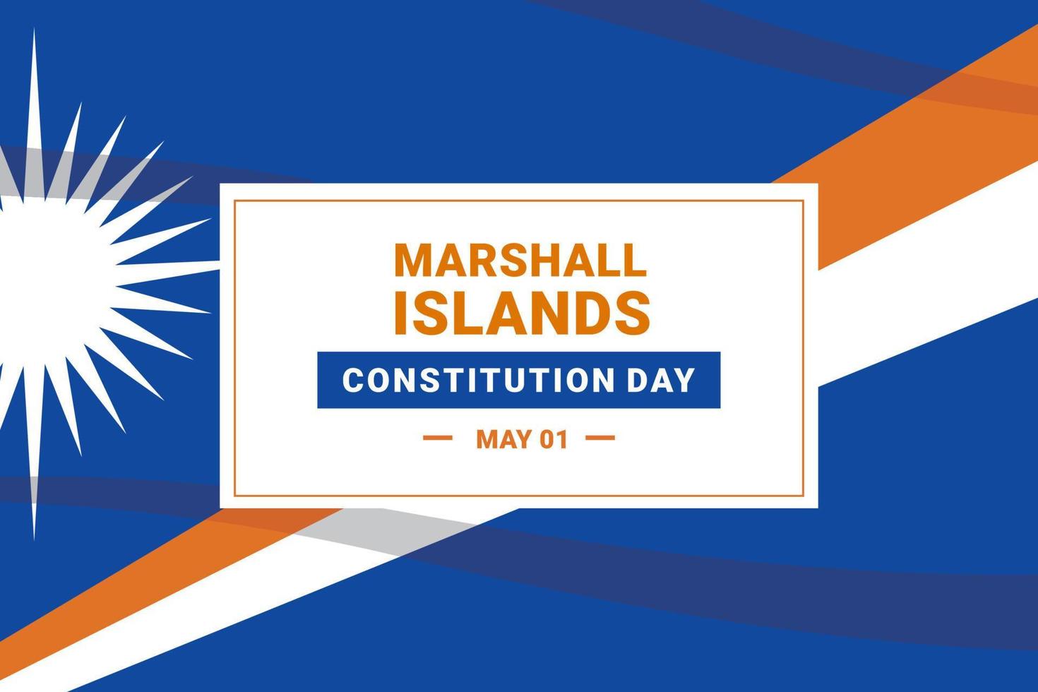 jour de la constitution de l'île marshall vecteur