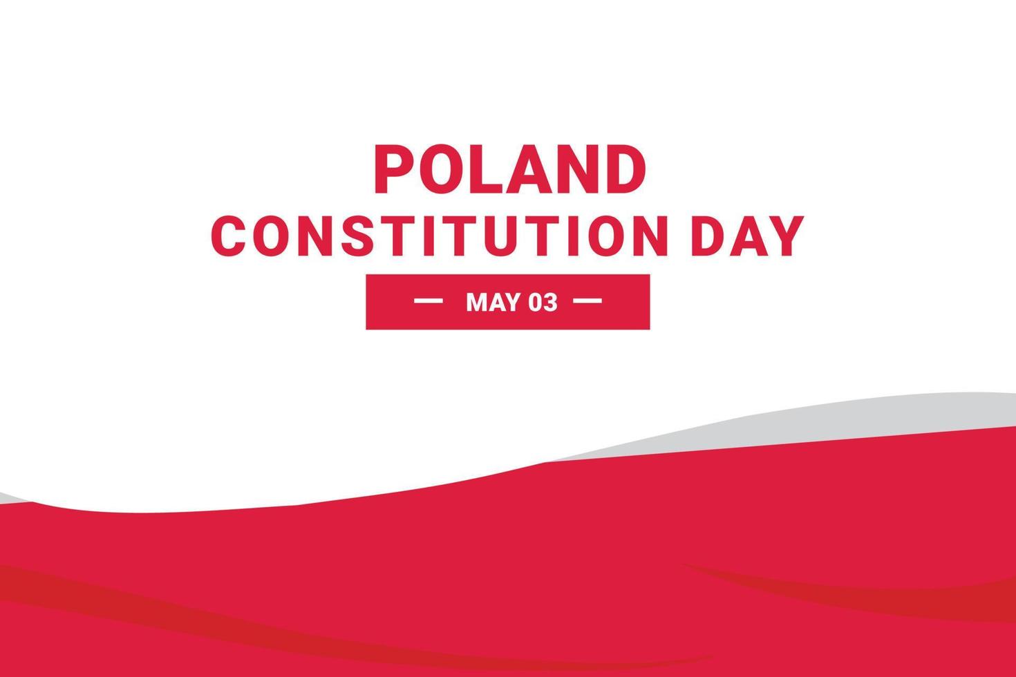 jour de la constitution en pologne vecteur