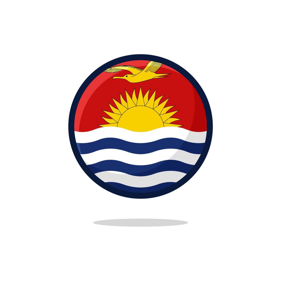 icône du drapeau des kiribati vecteur
