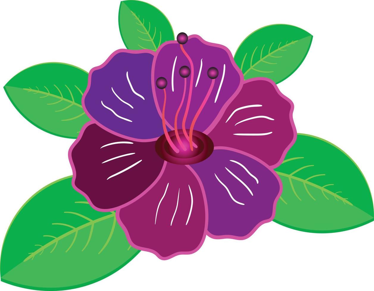 illustration vectorielle de fleur créative vecteur