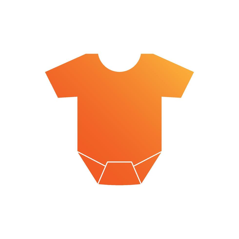 modèle de conception icône isolé t-shirt bébé vecteur