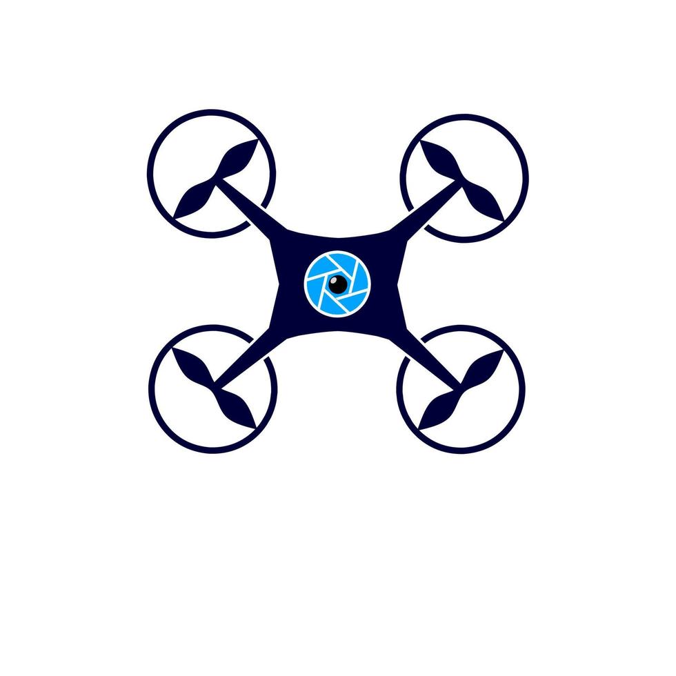 modèle logo icône drone parfait marque logo drone vecteur