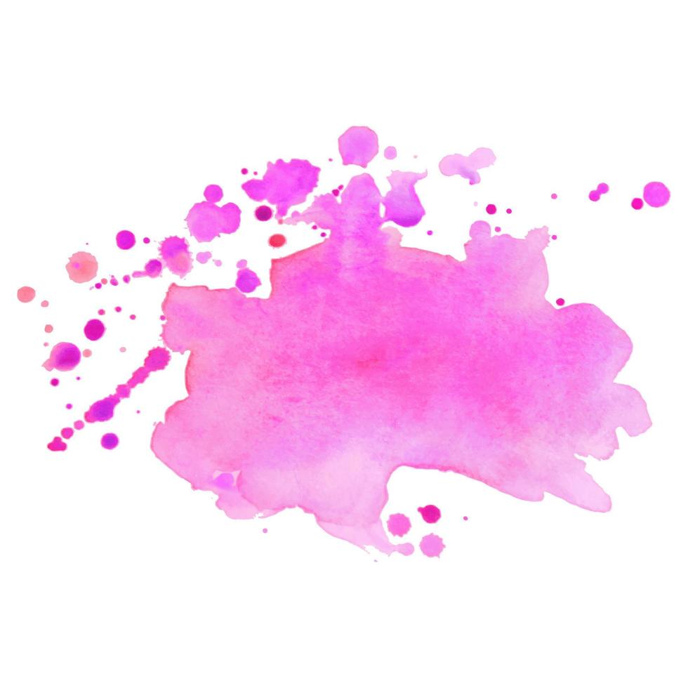 tache d'aquarelle de vecteur coloré isolé abstrait. élément grunge pour la conception de papier