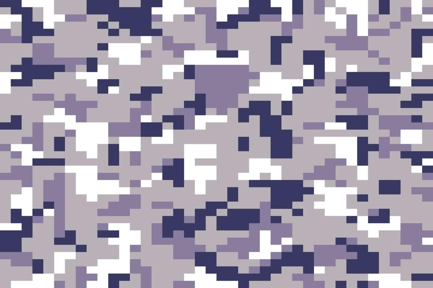 fond de motif sans couture de camouflage de style pixel vecteur