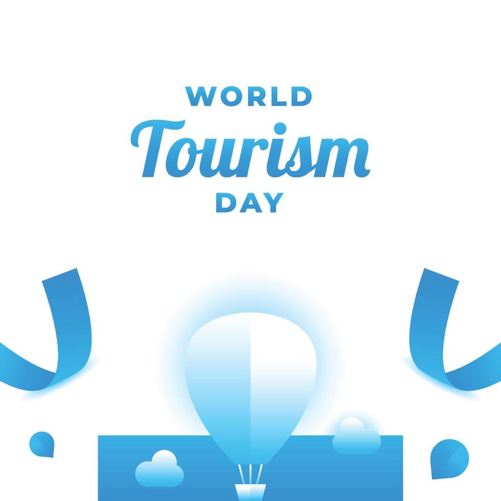 fond de conception de la journée nationale du tourisme pour le moment de salutation vecteur