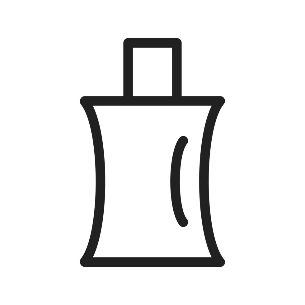 icône de ligne de bouteille de parfum vecteur