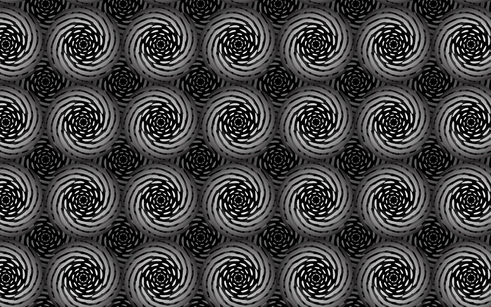 motif de dessin abstrait noir et blanc, roses de fond monochrome sans soudure. vecteur