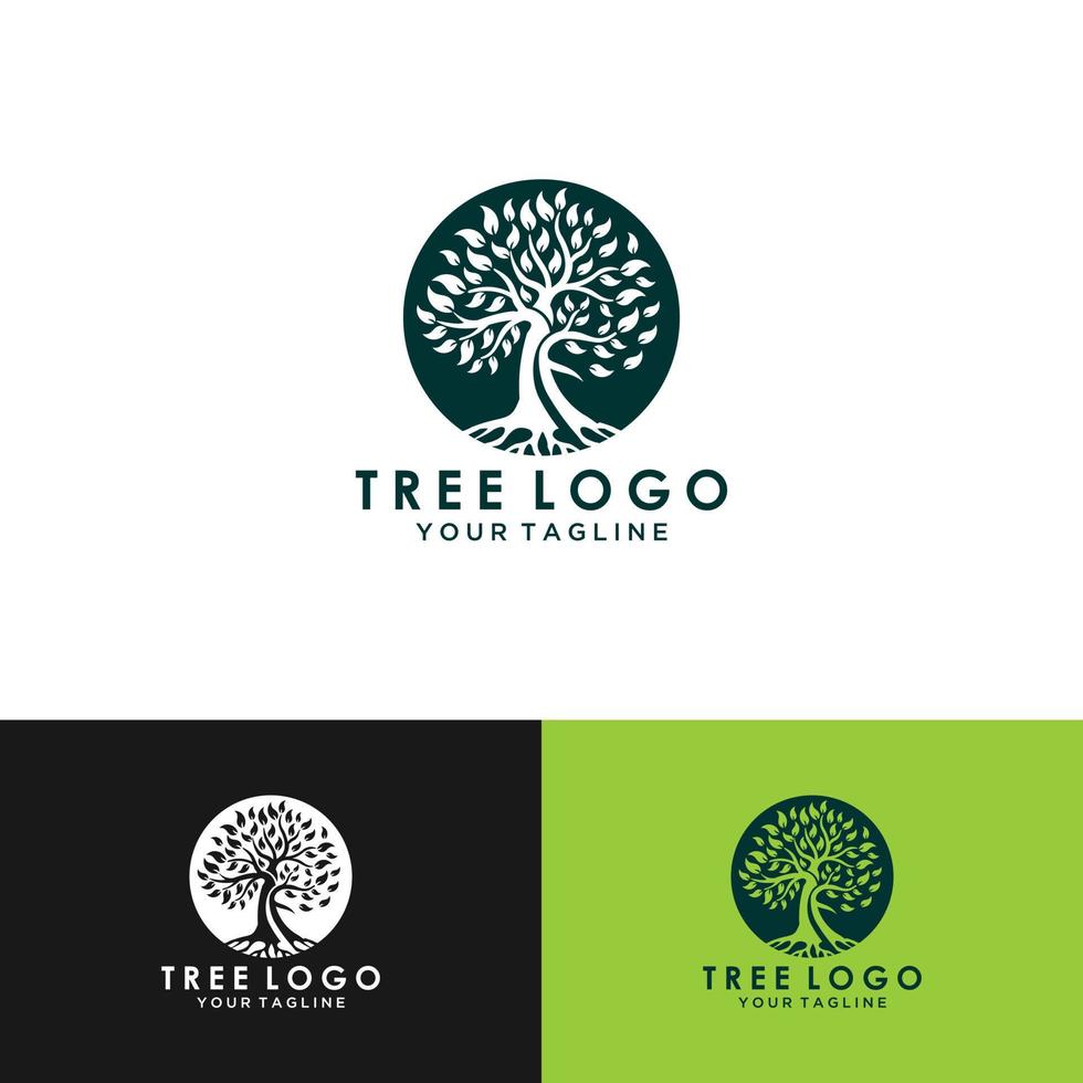 icône de vecteur d'arbre. éléments de conception de logo.