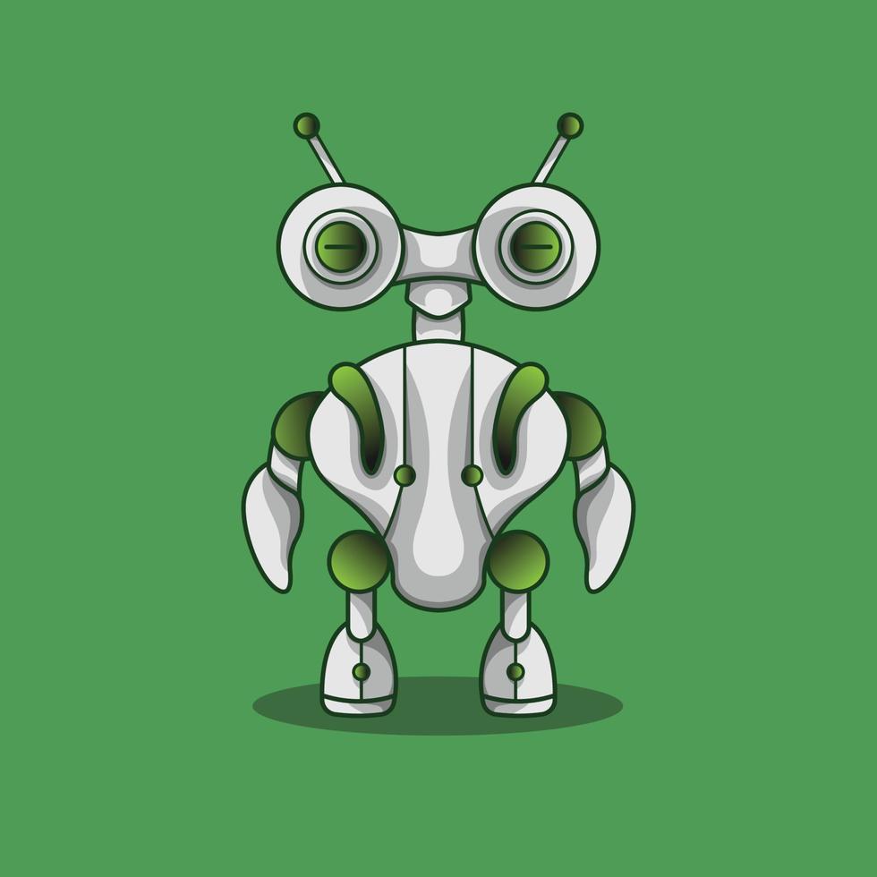 insecte mascotte robot mecha vecteur