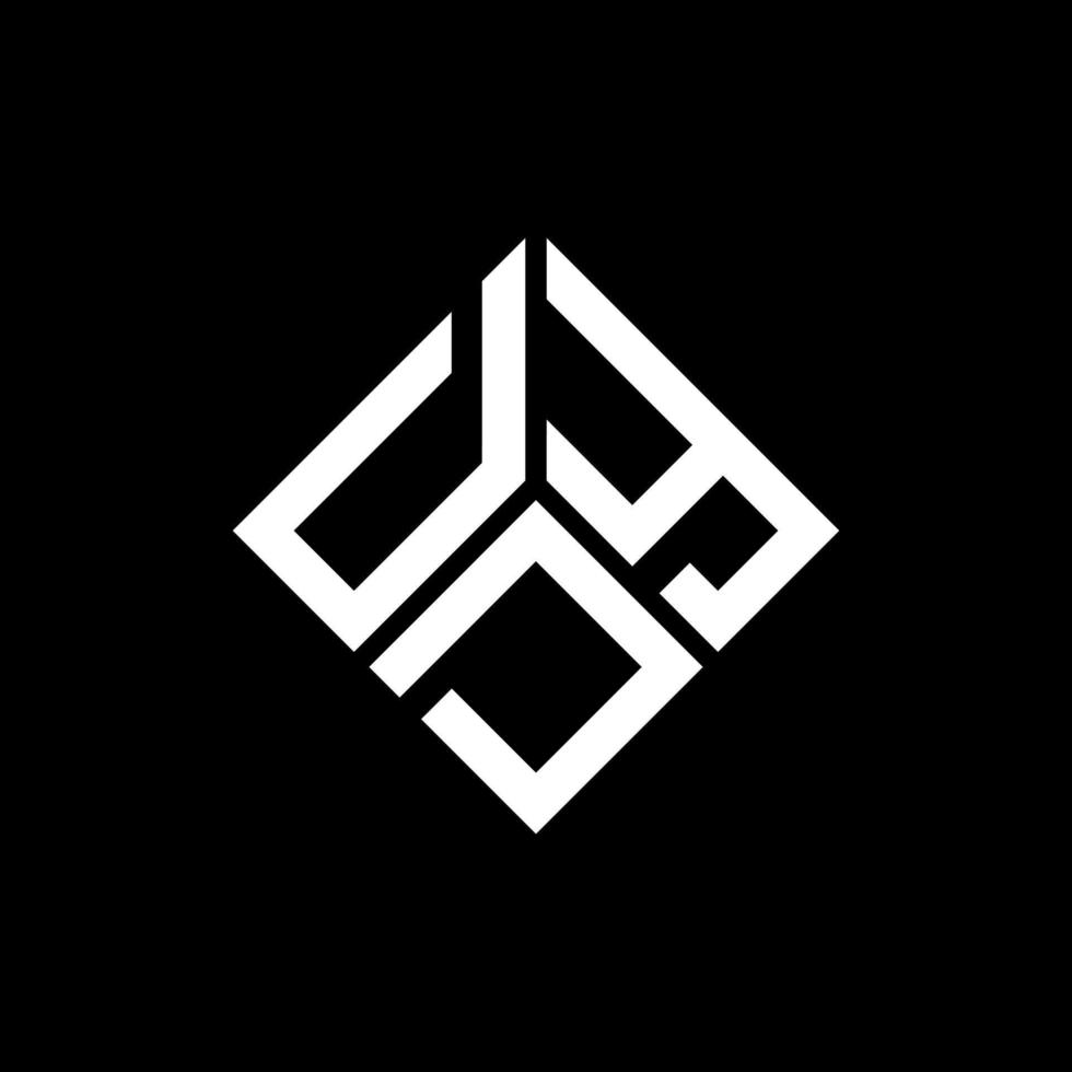 création de logo de lettre dyd sur fond noir. concept de logo de lettre initiales créatives dyd. conception de lettre dyd. vecteur