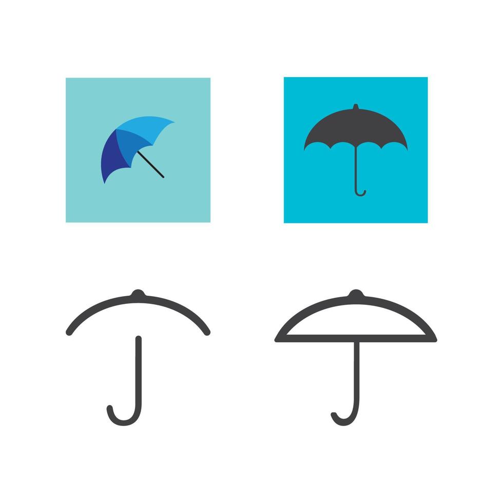 vecteur de logo parapluie