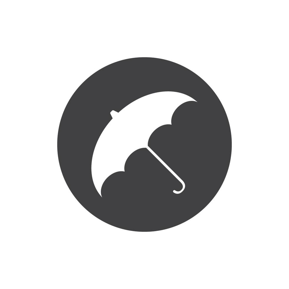 vecteur de logo parapluie