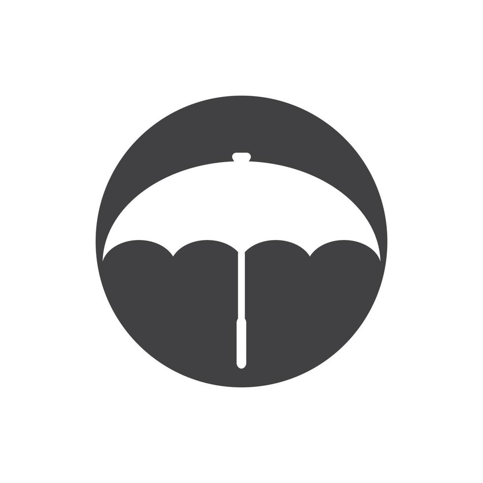 vecteur de logo parapluie