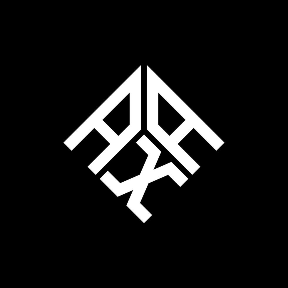 création de logo de lettre aax sur fond noir. concept de logo de lettre initiales créatives aax. conception de lettre aax. vecteur