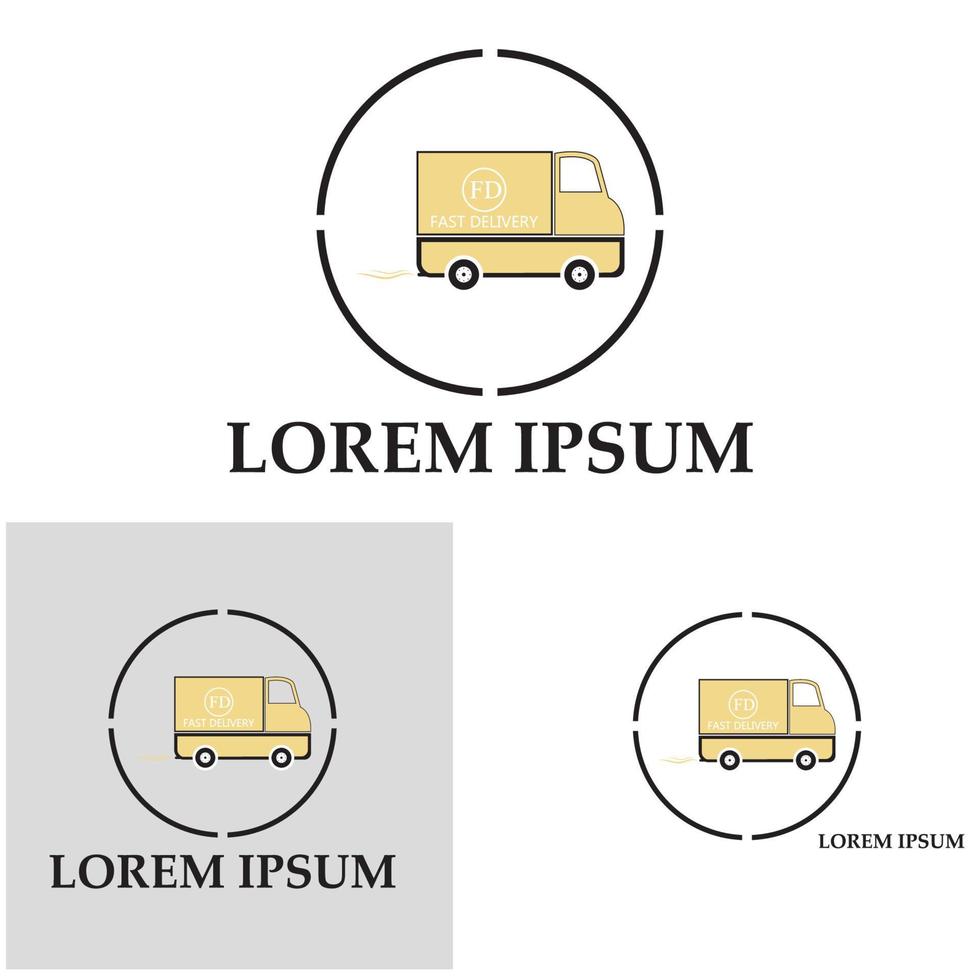 camion de livraison rapide icône illustration vectorielle vecteur