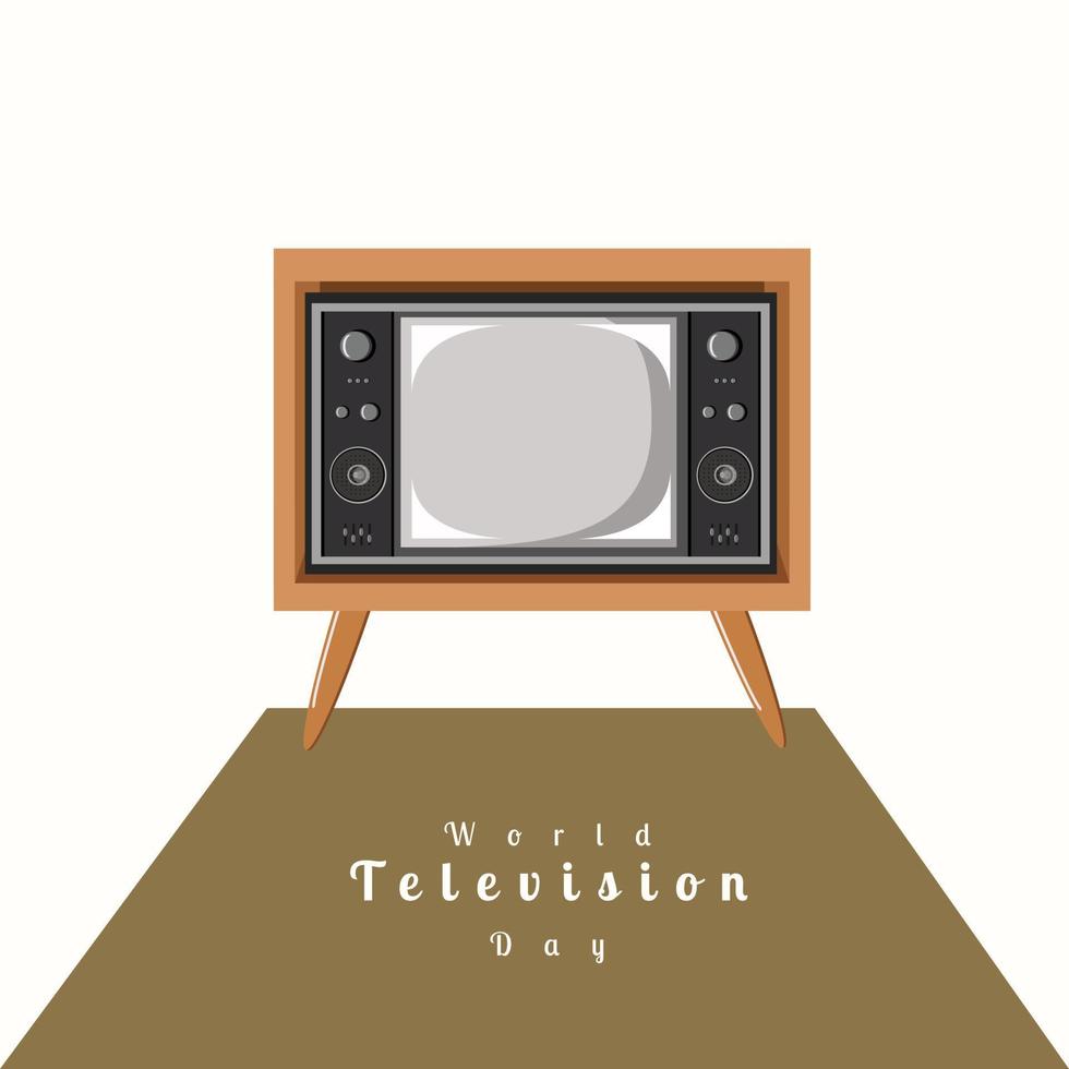 vecteur d'illustration de la journée mondiale de la télévision