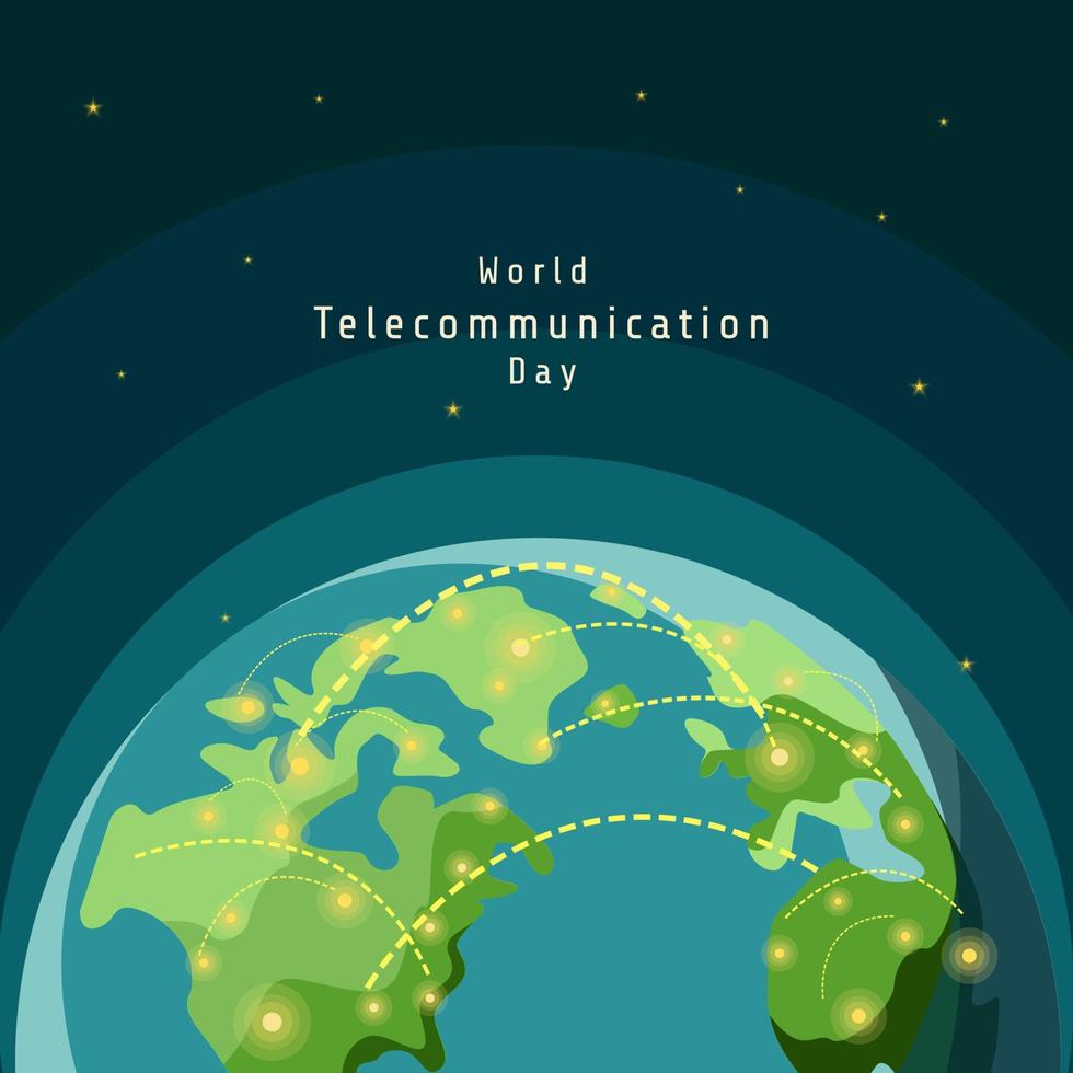 journée mondiale des télécommunications vecteur