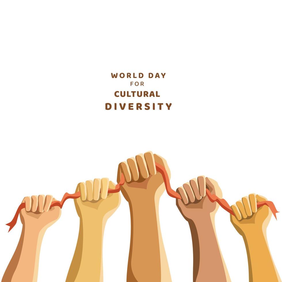 journée mondiale de la diversité culturelle vecteur