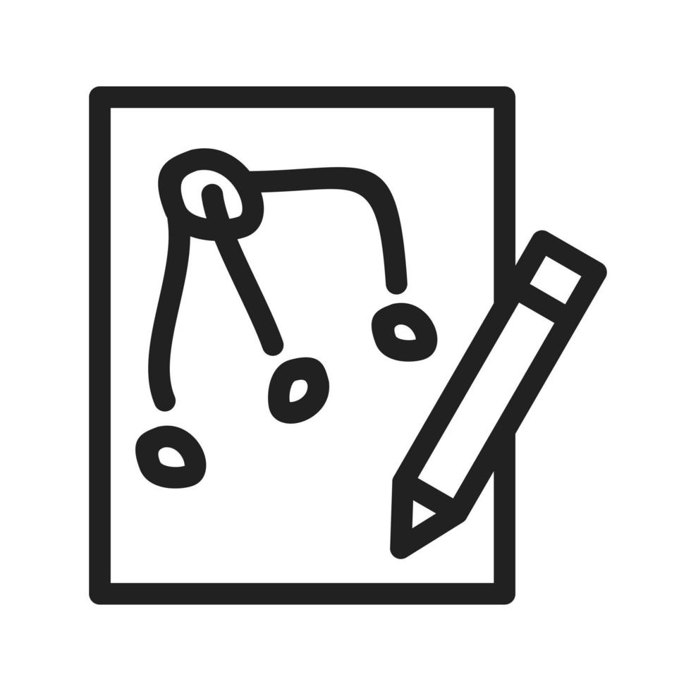 dessiner l'icône de la ligne prototype vecteur