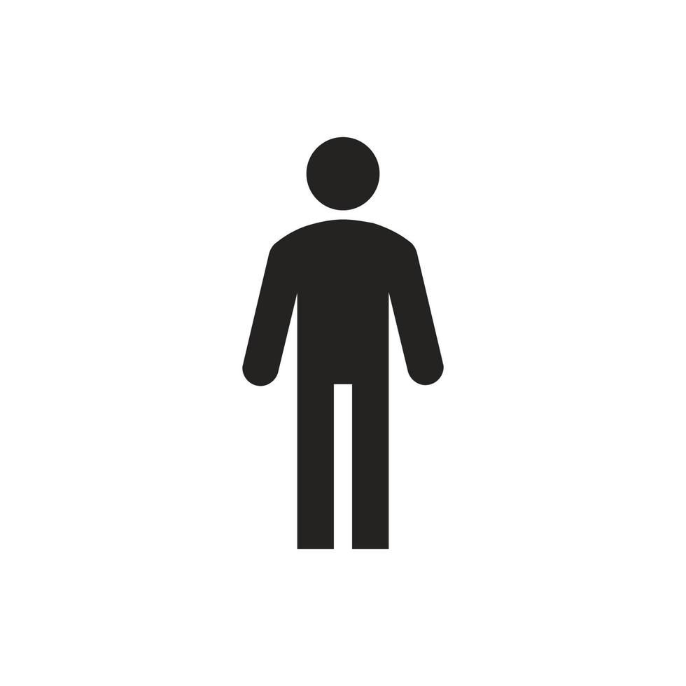 illustration d'icône de toilette pour hommes, utilisateurs masculins, conception vectorielle. vecteur