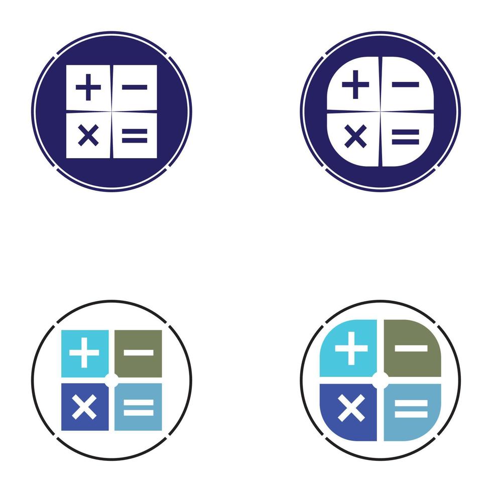 fond de modèle d'icône de vecteur de calculatrice