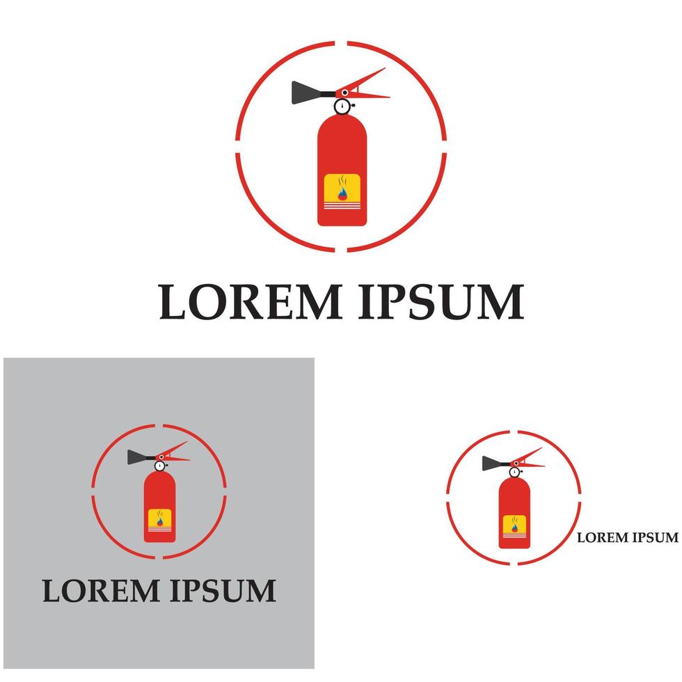 icône d'extincteur, équipement de protection, signe d'urgence, symbole de sécurité vecteur