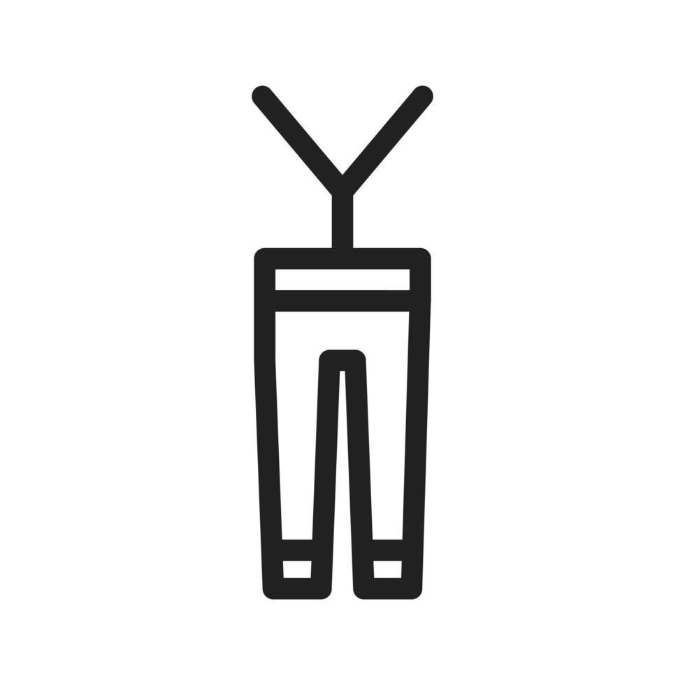 icône de ligne de pantalons pour hommes vecteur