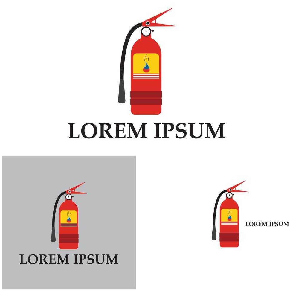 icône d'extincteur, équipement de protection, signe d'urgence, symbole de sécurité vecteur