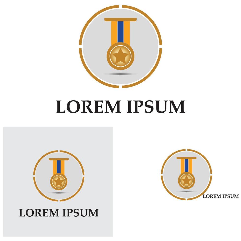 illustration de modèle de fond vecteur icône médaille