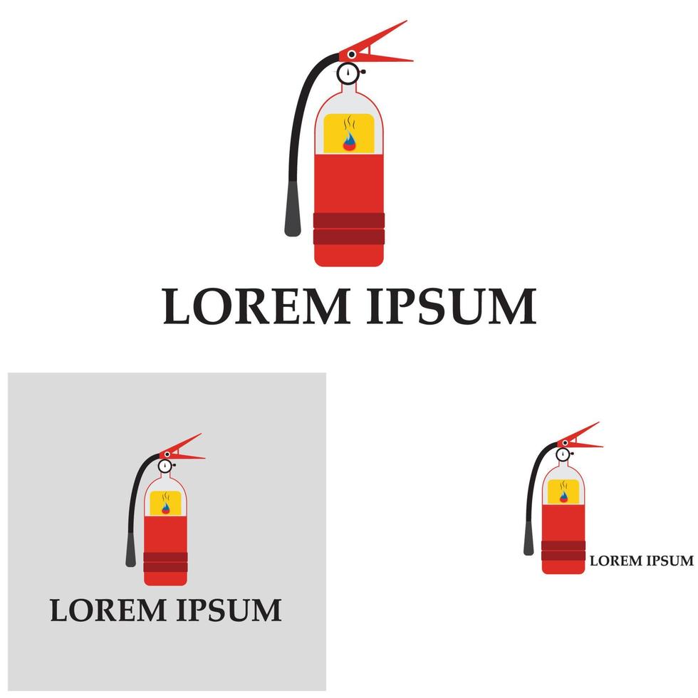 icône d'extincteur, équipement de protection, signe d'urgence, symbole de sécurité vecteur