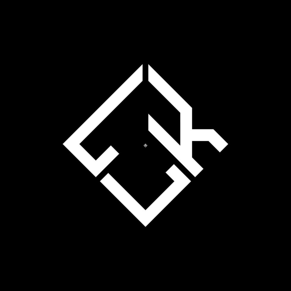 création de logo de lettre lkl sur fond noir. concept de logo de lettre initiales créatives lkl. conception de lettre lkl. vecteur