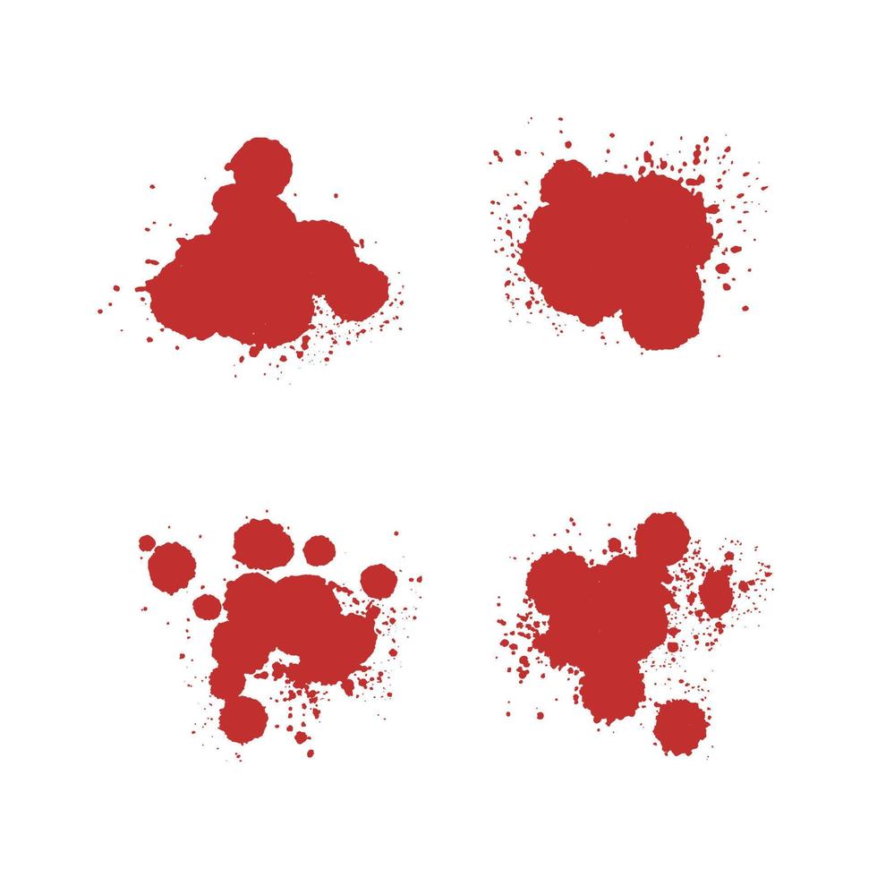 collection d'éclaboussures de sang, fichier vectoriel