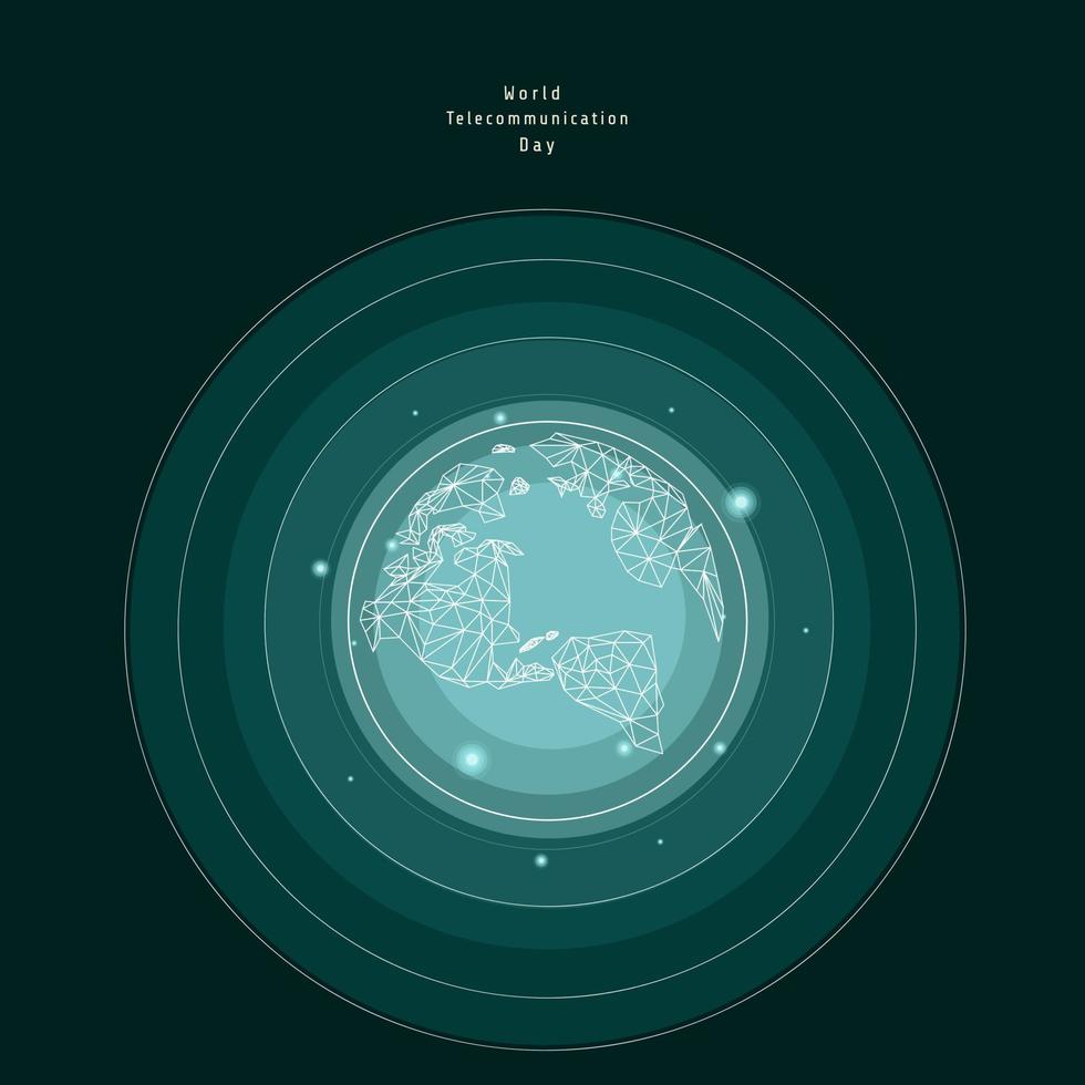 journée mondiale des télécommunications vecteur