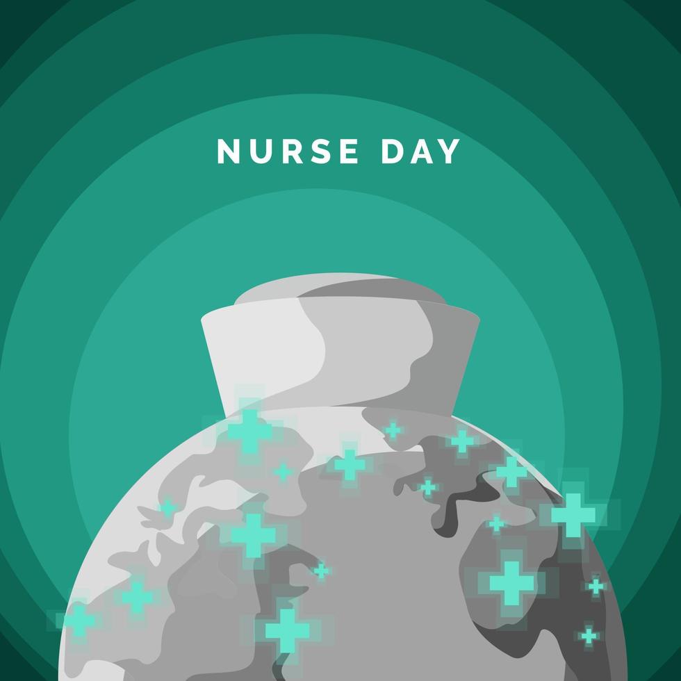 illustration vectorielle de jour infirmière vecteur