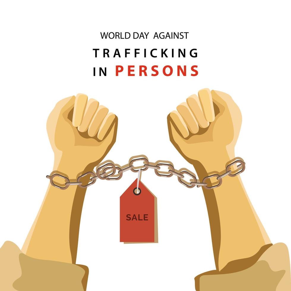 journée mondiale contre la traite des personnes vecteur